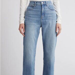 Madewell The 90s Creased High-Waist Straight-Leg Jeans – Size 28